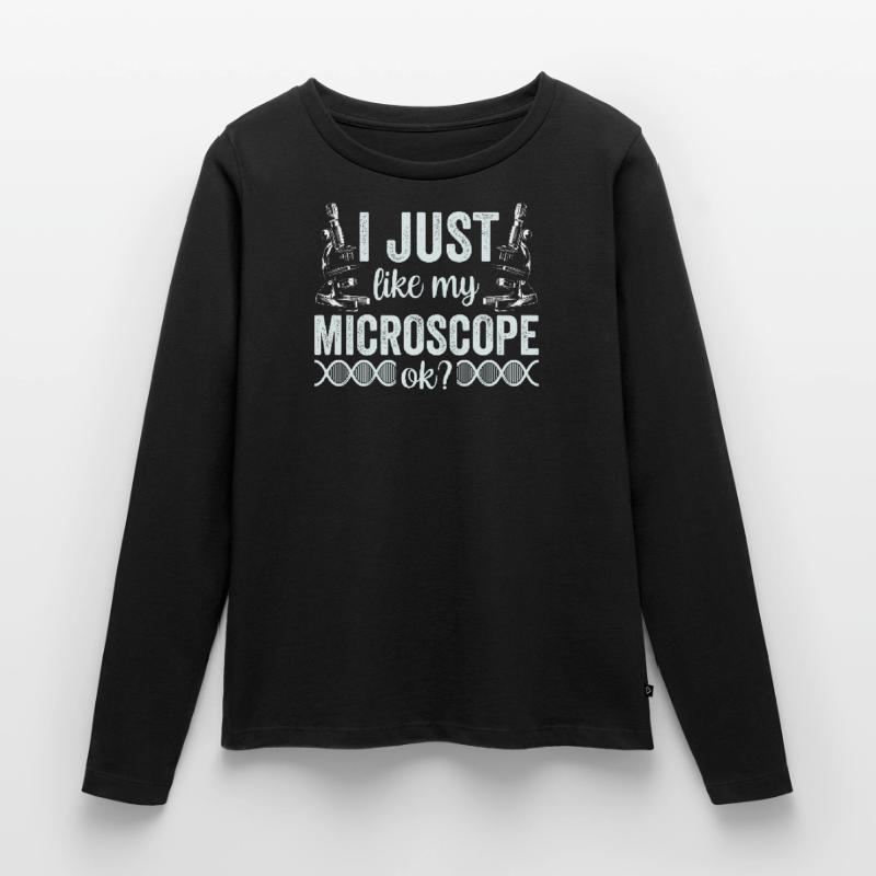J’aime vraiment mon microscope Microscope T-shirt manches longues Premium bio Femme