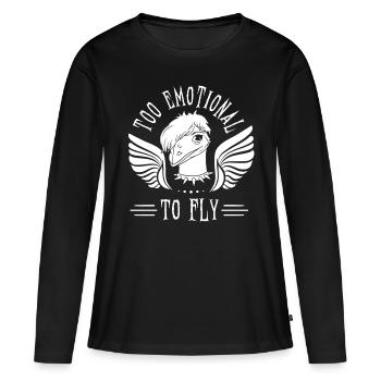 Emo Boy Emo Girl Emu Bird Emocore Punk Aesthetics - Women's Premium Organic Long Sleeve Shirt - black - Front - Julia (174cm)