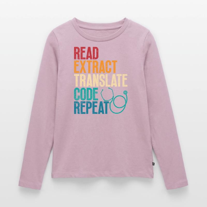 Coding Specialist Medical Encoder Women's Premium Organic Long Sleeve Shirt