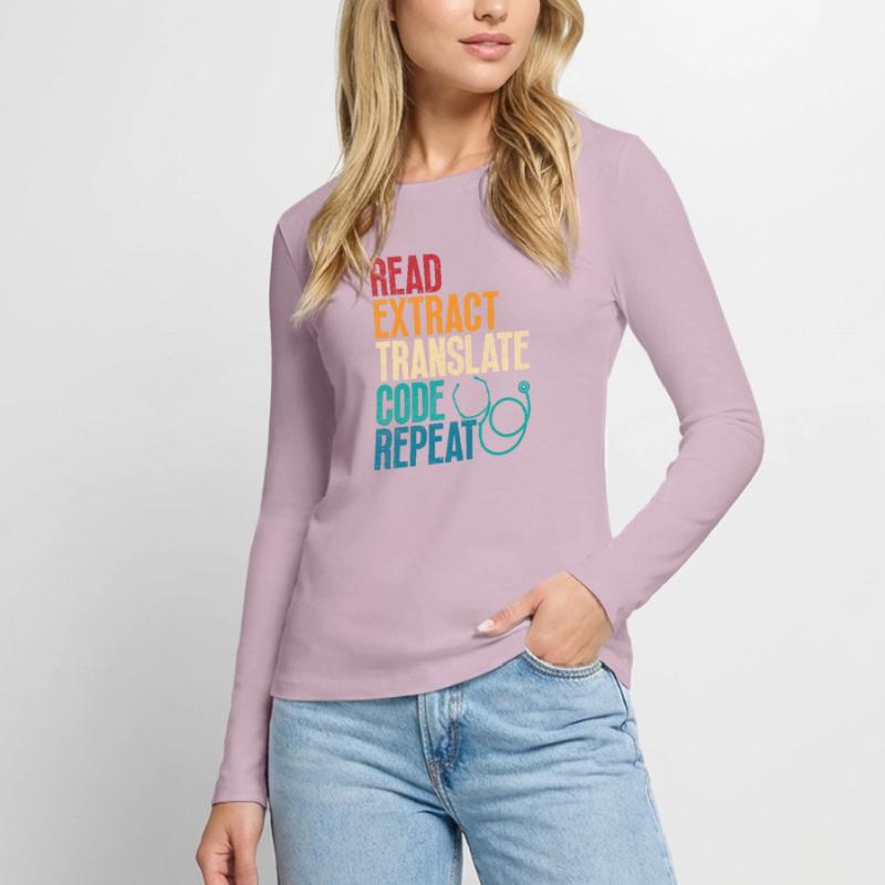 Coding Specialist Medical Encoder Women's Premium Organic Long Sleeve Shirt