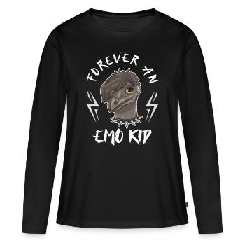 Emo Boy Emo Girl Emu Bird Emocore Punk Aesthetics - Women's Premium Organic Long Sleeve Shirt - black - Front - Julia (174cm)