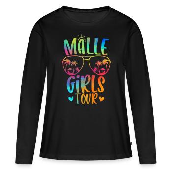 Malle Girls Tour - Frauen Premium Bio Langarmshirt - Schwarz - Vorne - Julia (174cm)