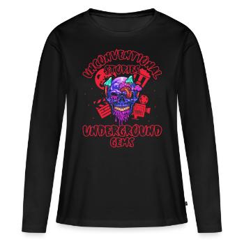 Film underground, Cinéma indépendant, Horreur - T-shirt manches longues Premium bio Femme - noir - Devant - Julia (174cm)