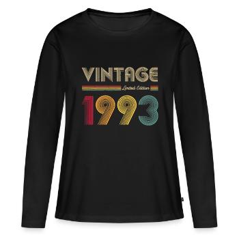 Jahrgang 1993 Männer Frauen 30. Geburtstag 30 Jahre G - Frauen Premium Bio Langarmshirt - Schwarz - Vorne - Julia (174cm)