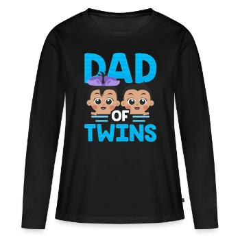 Vater Von Zwillingen Humor Zwilling Zwillinge - Frauen Premium Bio Langarmshirt - Schwarz - Vorne - Julia (174cm)
