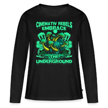 Underground Film, Independent Cinema, Horror - Frauen Premium Bio Langarmshirt - Schwarz - Vorne - Julia (174cm)