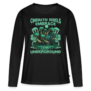Film underground, Cinéma indépendant, Horreur - T-shirt manches longues Premium bio Femme - noir - Devant - Julia (174cm)