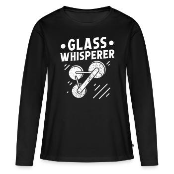 Glaser Glass Whisperer Glaserarbeiter Fensterbau - Women's Premium Organic Long Sleeve Shirt - black - Front - Julia (174cm)