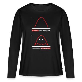Ingénierie des données d’analyse de données Ingénierie des données Intellige - T-shirt manches longues Premium bio Femme - noir - Devant - Julia (174cm)