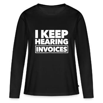 Comptabilité - CPA Auditeur Comptable - T-shirt manches longues Premium bio Femme - noir - Devant - Julia (174cm)