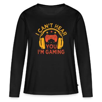 Spielkonsole Gamer Videospiel Pc Gaming Controller - Frauen Premium Bio Langarmshirt - Schwarz - Vorne - Julia (174cm)