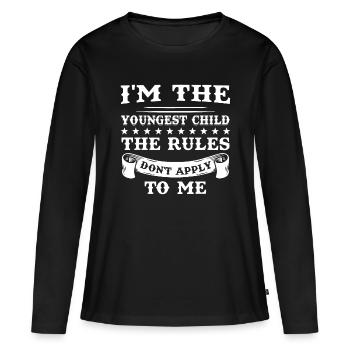I'm the youngest child Siblings youngest middle ol - Women's Premium Organic Long Sleeve Shirt - black - Front - Julia (174cm)