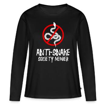 Ophidiophobie: Peur des serpents, serpents, boa - T-shirt manches longues Premium bio Femme - noir - Devant - Julia (174cm)