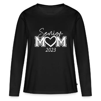 Proud mom Class of 2023 Senior Graduate Senior 23 - Women's Premium Organic Long Sleeve Shirt - black - Front - Julia (174cm)