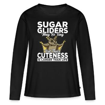 Sugar Gliders Cute Sugar Glider Owner - Women's Premium Organic Long Sleeve Shirt - black - Front - Julia (174cm)