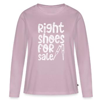 Bonnes chaussures à vendre 3 - T-shirt manches longues Premium bio Femme - rose poudré - Devant - Julia (174cm)