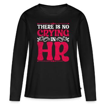 HR Manager Personalmanager - Frauen Premium Bio Langarmshirt - Schwarz - Vorne - Julia (174cm)