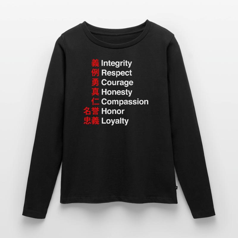 Bushido Code - The Samurai Waycode Women's Premium Organic Long Sleeve Shirt