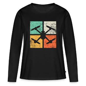 Drones Pilot Quadcopter FPV Drone Racingfpv racing - Women's Premium Organic Long Sleeve Shirt - black - Front - Julia (174cm)
