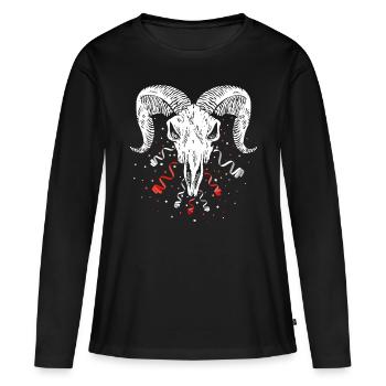 Cologne Cologne Confetti Goat Soccer Rut Wiess - T-shirt manches longues Premium bio Femme - noir - Devant - Julia (174cm)