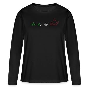 Horse & Western Rider Western Riding - Women's Premium Organic Long Sleeve Shirt - black - Front - Julia (174cm)