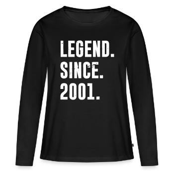 Vintage 2001 21st Birthday Idea - Women's Premium Organic Long Sleeve Shirt - black - Front - Julia (174cm)