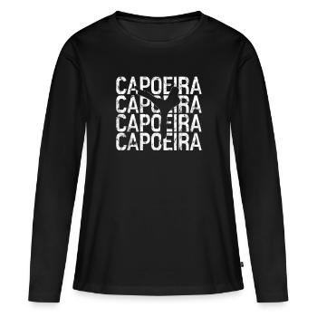Capoeira - T-shirt manches longues Premium bio Femme - noir - Devant - Julia (174cm)