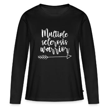 Multiple Sclerosis awareness Love Funny Support - Women's Premium Organic Long Sleeve Shirt - black - Front - Julia (174cm)