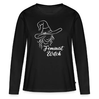 Feminist Witches - Frauen Premium Bio Langarmshirt - Schwarz - Vorne - Julia (174cm)