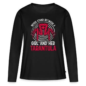 Tarantula tarantula holder - Women's Premium Organic Long Sleeve Shirt - black - Front - Julia (174cm)