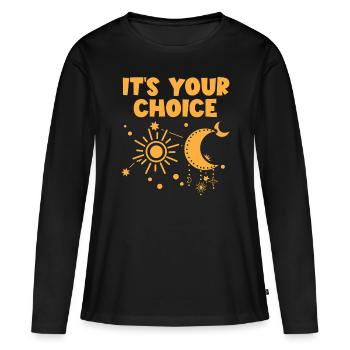 Astrology Its Your Choice Esoteric Signs - Women's Premium Organic Long Sleeve Shirt - black - Front - Julia (174cm)