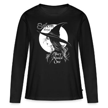 Salem 1692 They Missed One Witch Halloween Gift - Women's Premium Organic Long Sleeve Shirt - black - Front - Julia (174cm)