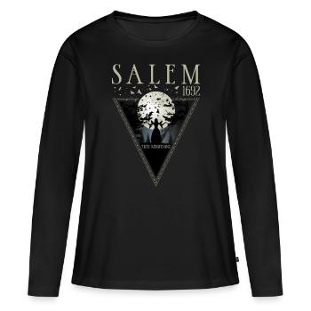 Salem 1692 They Missed One Halloween Witch Moon - Women's Premium Organic Long Sleeve Shirt - black - Front - Julia (174cm)