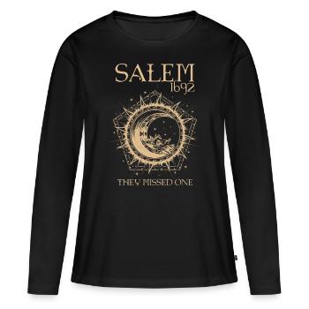 Salem 1692 Ils ont manqué un procès de sorcières Witch Moon - T-shirt manches longues Premium bio Femme - noir - Devant - Julia (174cm)
