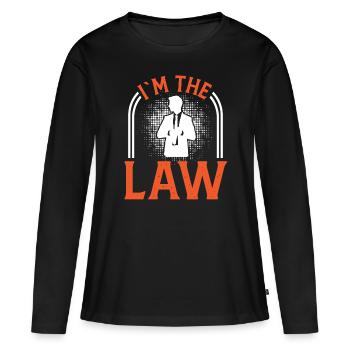 Lawyer at The Law Lawyer Public Prosecutor Lawyer - Women's Premium Organic Long Sleeve Shirt - black - Front - Julia (174cm)