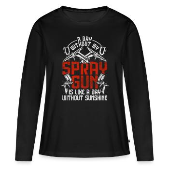 Vehicle Painter Car Painter Painter - Women's Premium Organic Long Sleeve Shirt - black - Front - Julia (174cm)