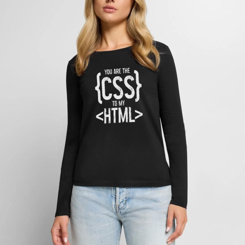 Vous êtes le CSS de mon HTML 3 T-shirt manches longues Premium bio Femme