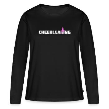 Cheerleading - T-shirt manches longues Premium bio Femme - noir - Devant - Julia (174cm)