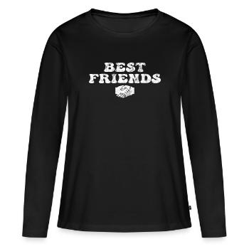 Beste Freunde - Frauen Premium Bio Langarmshirt - Schwarz - Vorne - Julia (174cm)