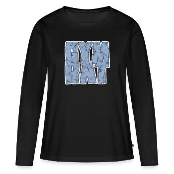 Conseil du gymnase - T-shirt manches longues Premium bio Femme - noir - Devant - Julia (174cm)