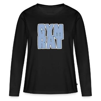 Conseil du gymnase - T-shirt manches longues Premium bio Femme - noir - Devant - Julia (174cm)