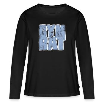 Conseil du gymnase - T-shirt manches longues Premium bio Femme - noir - Devant - Julia (174cm)