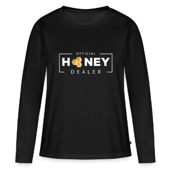 Apiculteur masculin et apiculture - T-shirt manches longues Premium bio Femme - noir - Devant - Julia (174cm)