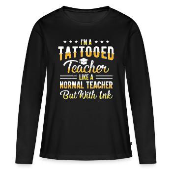 Teaching Teaching Educator Professor - Women's Premium Organic Long Sleeve Shirt - black - Front - Julia (174cm)