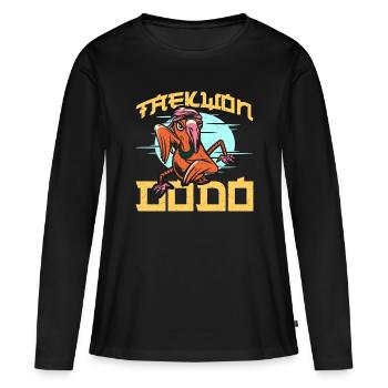 Dodo Bird Taekwon-Dodo Bird Watching Flightless - Women's Premium Organic Long Sleeve Shirt - black - Front - Julia (174cm)