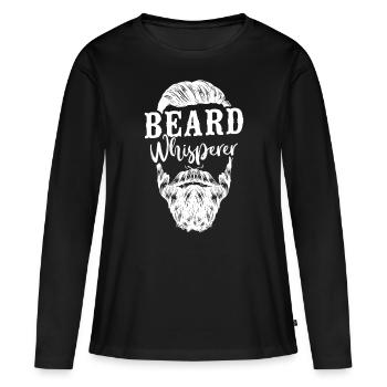 Beard Lover Bearded Man Beard - Women's Premium Organic Long Sleeve Shirt - black - Front - Julia (174cm)