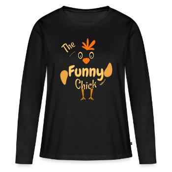 Happy Family Match - Women's Premium Organic Long Sleeve Shirt - black - Front - Julia (174cm)