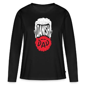 Danish Dad - Frauen Premium Bio Langarmshirt - Schwarz - Vorne - Julia (174cm)