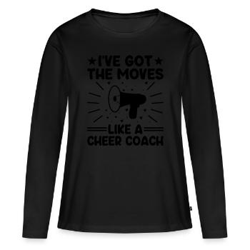 Cheerleading Coach Cheer Coach Cheerleader Cheer T - Frauen Premium Bio Langarmshirt - Schwarz - Vorne - Julia (174cm)