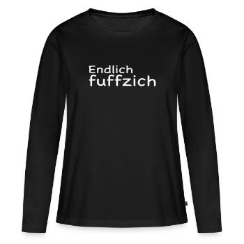 Endlich 50 - Frauen Premium Bio Langarmshirt - Schwarz - Vorne - Julia (174cm)